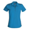 Ladies Vector Polo - Cyan/Graphite -  End Of Range