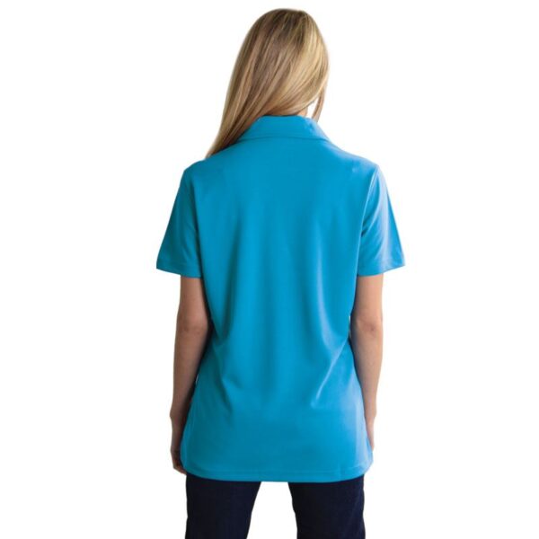 Ladies Vector Polo - Cyan/Graphite -  End Of Range