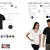 170g Combed Cotton V-neck T-shirt - White - While Stocks Last