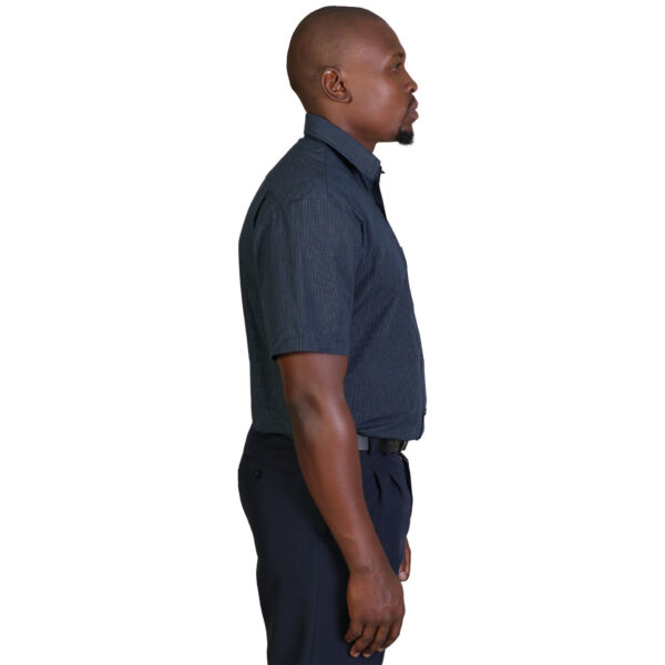 0014013_matthew-shirt-short-sleeve-check-1-navy Matthew Shirt Short Sleeve - Check 1 - Navy