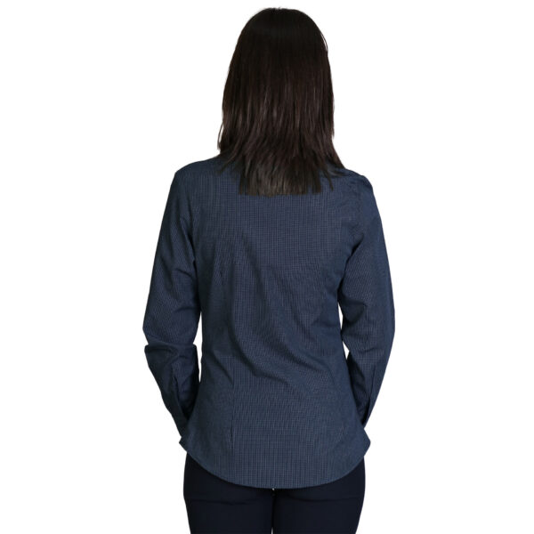 0014018_roselina-blouse-long-sleeve-check-1-navy Roselina Blouse Long Sleeve - Check 1 - Navy