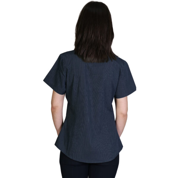0014021_roselina-blouse-short-sleeve-check-1 Roselina Blouse Short Sleeve - Check 1
