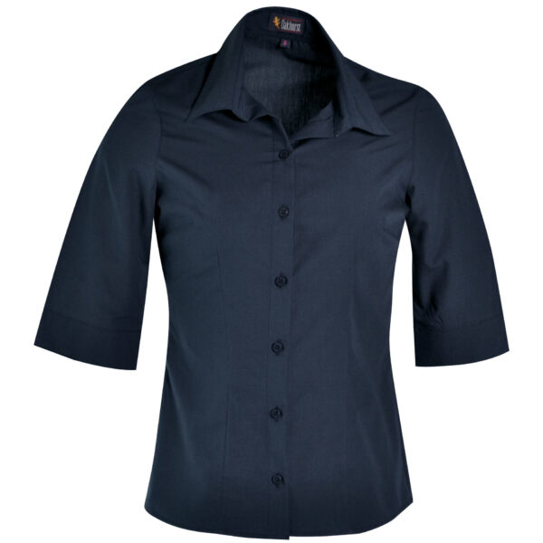 Ladies Icon Woven Shirt - Navy - While Stock Last