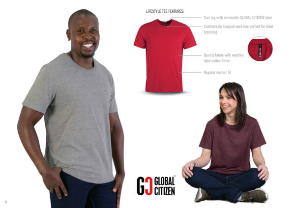 Print 140g Urban Lifestyle T-Shirt - Red - While Stocks Last