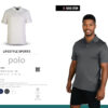 Unisex Lifestyle Sports Polo - Navy - End Of Range