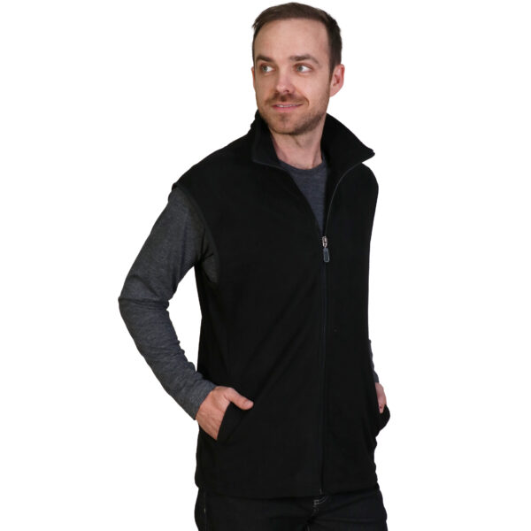 BMJ1 model - black Beau Fleece - Sleeveless - Black - While Stocks Last