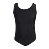 FRS1_black-youth Female Racerback Swimsuit