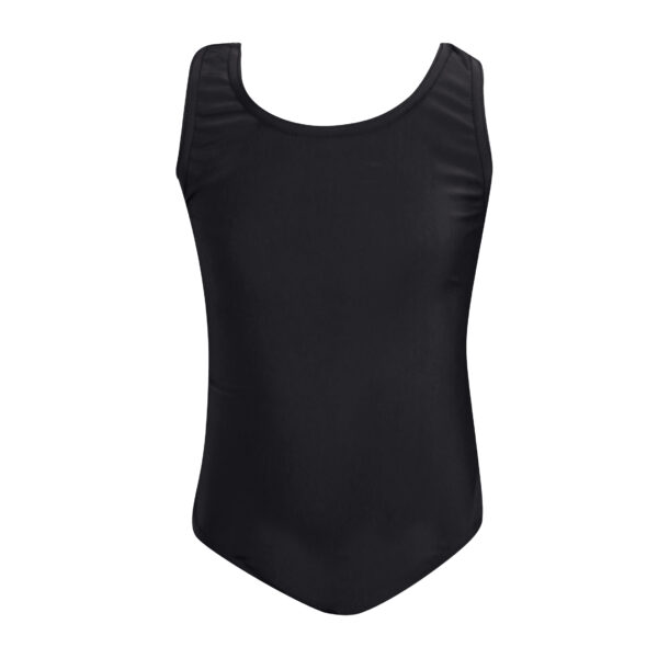 FRS1_black-youth Female Racerback Swimsuit