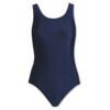 FRS1_navy-adults Female Racerback Swimsuit