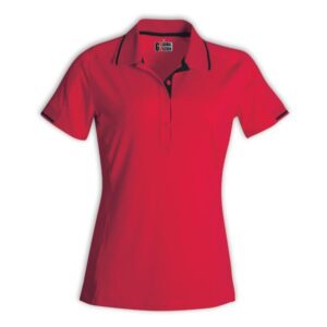 GLMX8 red black Ladies Synergy Polo - Red/Black - End Of Range