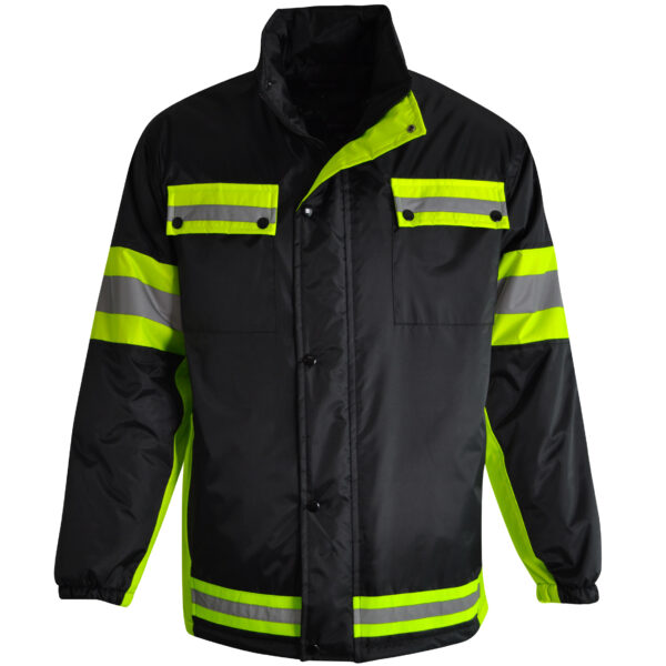 HVJ3 black yellow High Visibility Spark Jacket