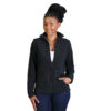 LFQ3 model - black Ladies Zip Off Sleeve Polar Fleece