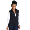 LFQ3 model - black (zip off) Ladies Zip Off Sleeve Polar Fleece