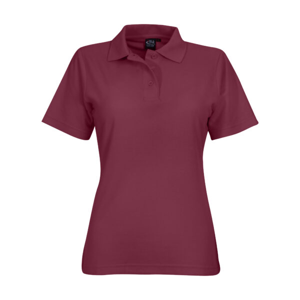 LPK2-maroon 175g Ladies Classic Pique Knit Polo