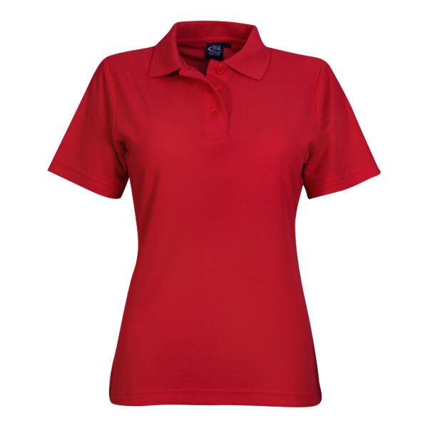 LPK2-red 175g Ladies Classic Pique Knit Polo