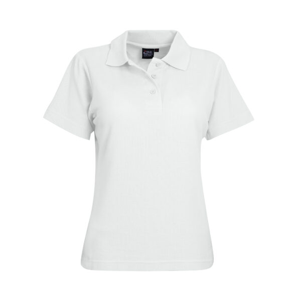 LPK2-white 175g Ladies Classic Pique Knit Polo