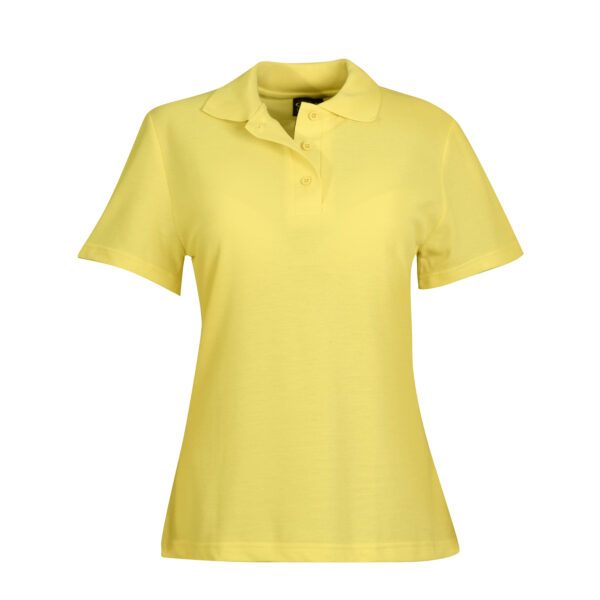 LPK2-yellow 175g Ladies Classic Pique Knit Polo