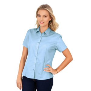 Ladies Classic Woven Shirt Short Sleeve