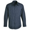 MAS4C1 - navy Matthew Shirt Long Sleeve - Check 1