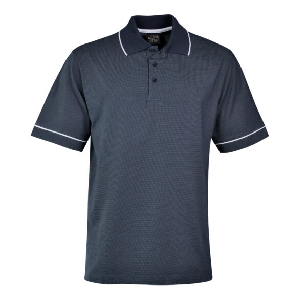 SIE8 navy Classic Microdot Polo