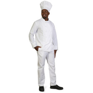 STT4KTN-TEP4KTN- model white Terry Scrub Pants - Chef