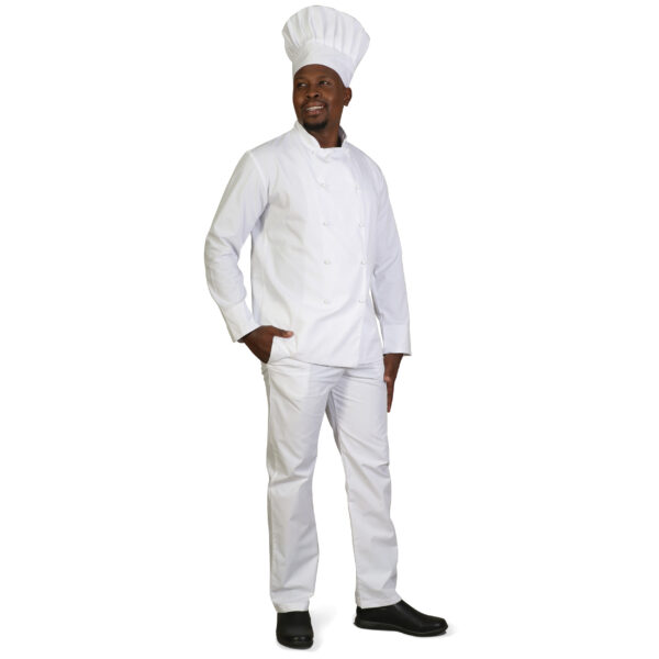 STT4KTN-TEP4KTN- model white Terry Scrub Pants - Chef