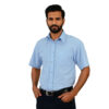 WSC202 - model Prime Woven Shirt Long Sleeve-Sky Blue- End Of Range